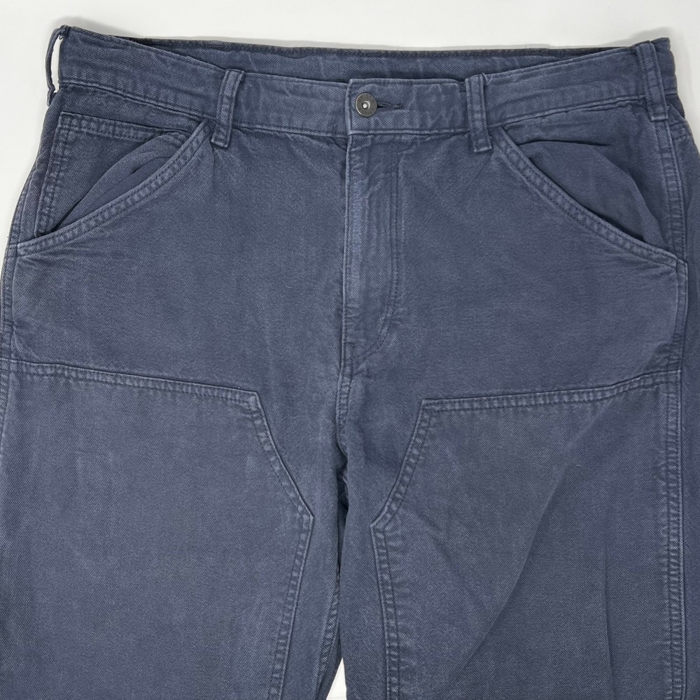 Uniqlo Mens Double Knee Utility Carpenter Pants Navy Blue Size Large